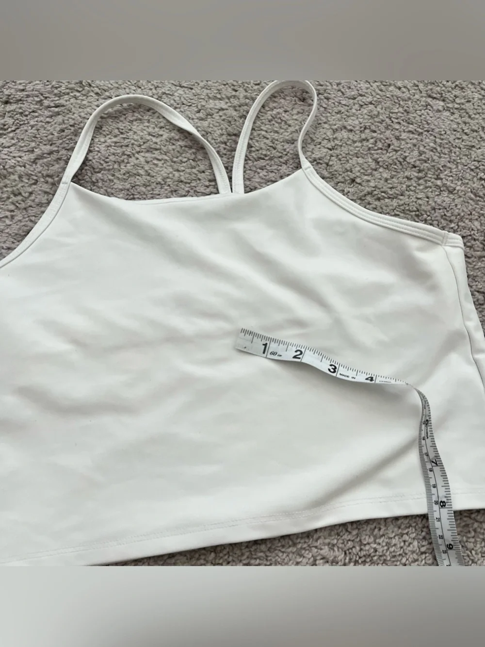 Old Navy Active Powersoft White Racerback Sports Bra